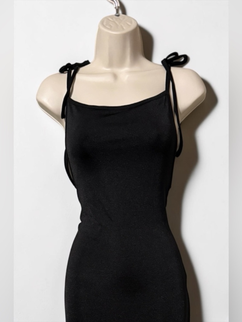 WeWoreWhat x Danielle Bernstein Black Tie-Strap Midi Dress - Picture 6 of 9